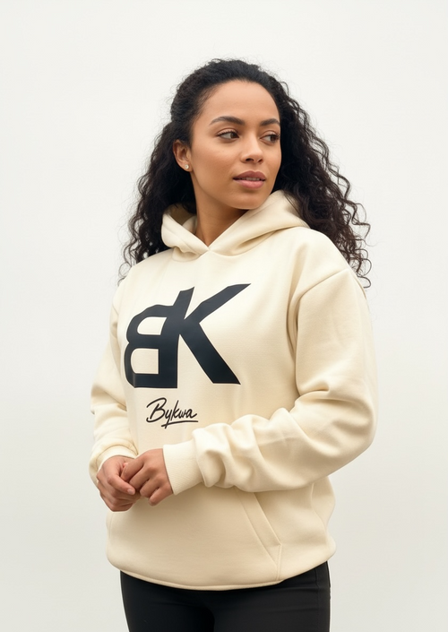 Hoodie BK  — Crème