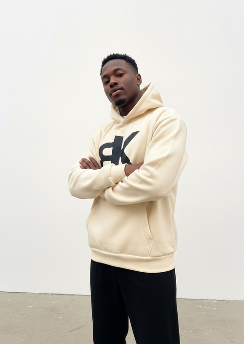 Hoodie BK  — Crème